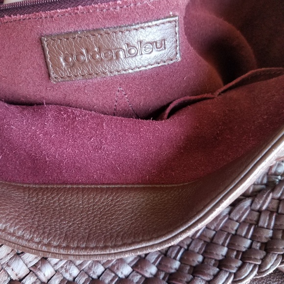 Golden Bleu leather bag ( closing soon..) - Picture 4 of 7